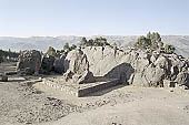 The shrine of Qenqo (Cusco), the idol